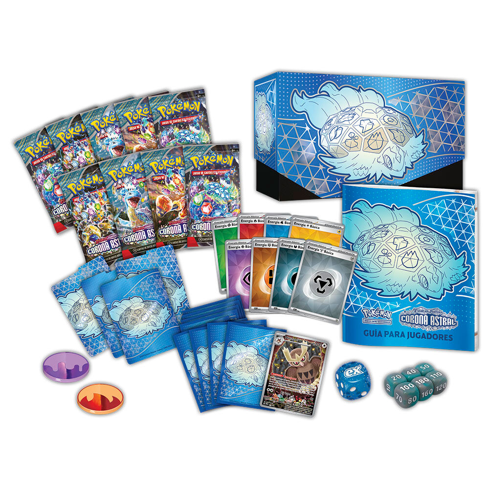 Spanish Pokemon Scarlet & Purple Astral Crown elite trainer case