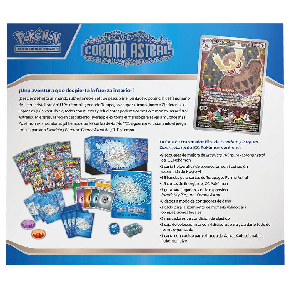 Spanish Pokemon Scarlet & Purple Astral Crown elite trainer case