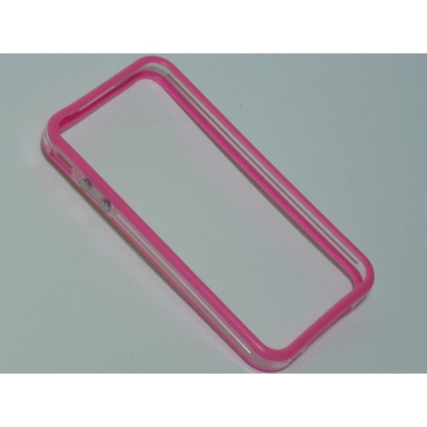 Bumper two-tone pink/transparent for iPhone 4