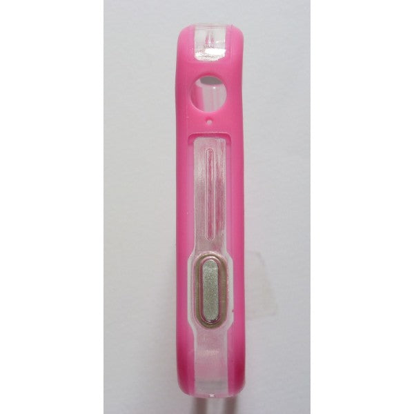 Bumper two-tone pink/transparent for iPhone 4