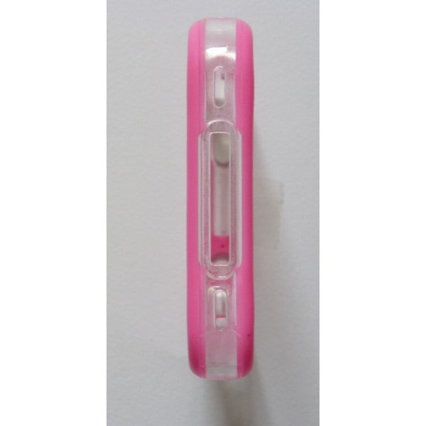 Bumper two-tone pink/transparent for iPhone 4