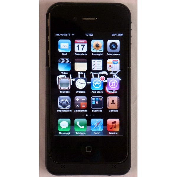 Case Charger for iPhone 4 and 4S - Black