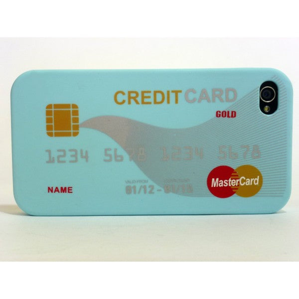 Credit Card Case iPhone 4 and 4S - Blue