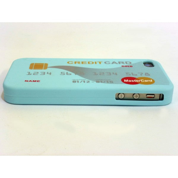 Credit Card Case iPhone 4 and 4S - Blue