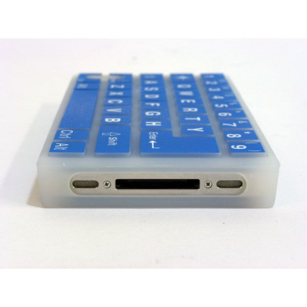 Keyboard - Case for iPhone 4 and 4S - Blue