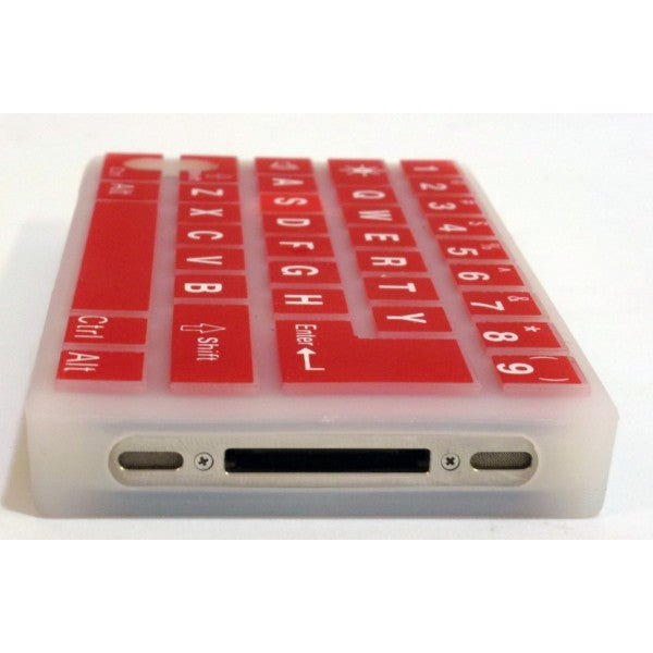 Keyboard - Case for iPhone 4 and 4S - Red
