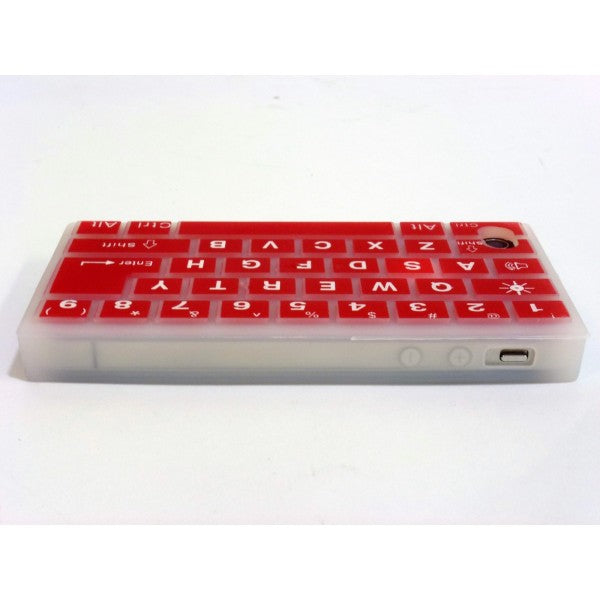 Keyboard - Case for iPhone 4 and 4S - Red