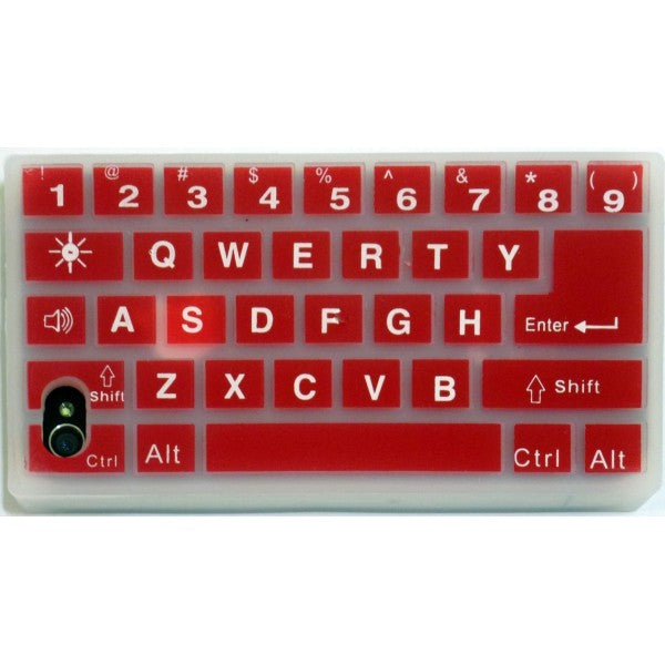 Keyboard - Case for iPhone 4 and 4S - Red