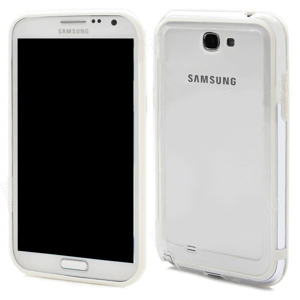 Bumper for Galaxy Note 2 - N7100- White and Transparent