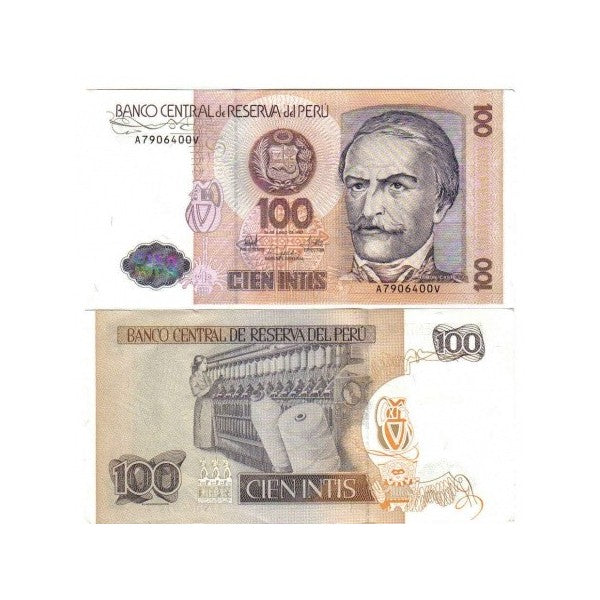 Banknote Fior Di Stampa - 100 Intis - Peru