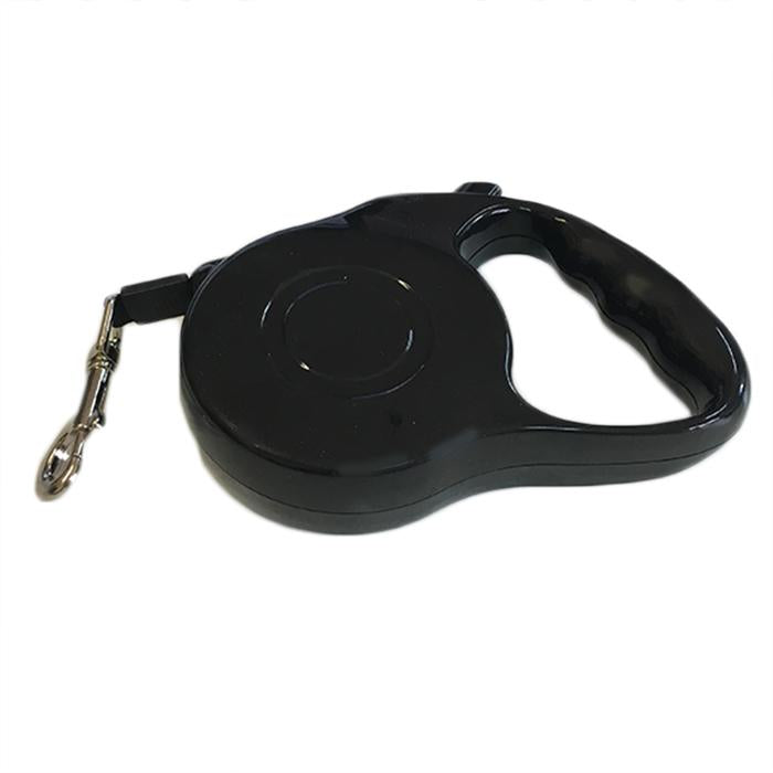 Extendable leash for dogs - Max 15 kg - Black - Start & Stop