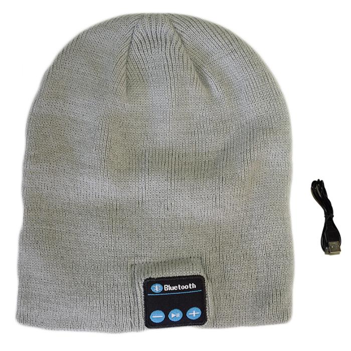 Cap winter bluetooth audio - Color Light Gray - One Size