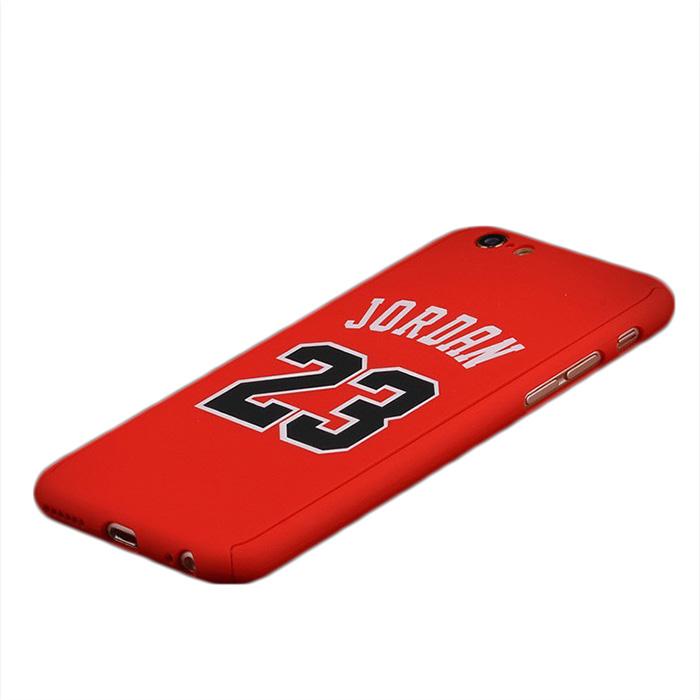 iPhone 6/6s plus total protection case- Micheal Jordan 23 + Free screen film - Red