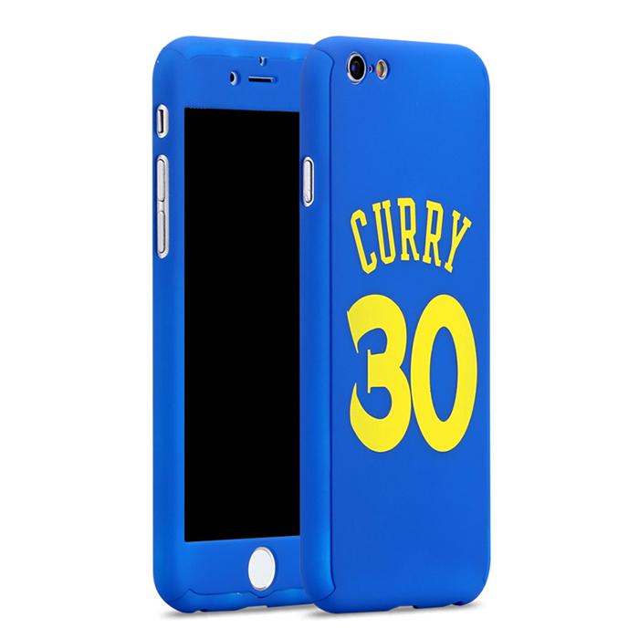 iPhone 7 plus total protection case- Stephen Curry 30 + Free screen film - Blue