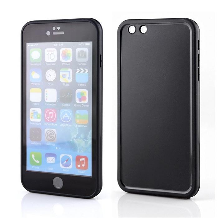 iPhone 6 Plus/6s Plus total protection case - Waterproof with working touch ID - Black