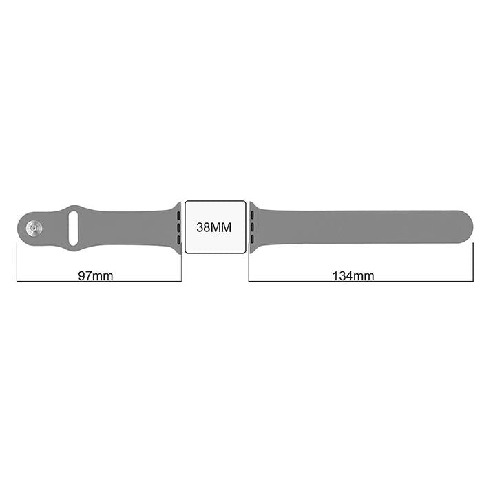 Silicone Sport Strap for Apple Watch Nike+ Red/Black 38 mm 134/97mm