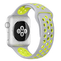 Silicone Sport Strap for Apple Watch Nike+ Grey/Yellow 42 mm 142/97mm