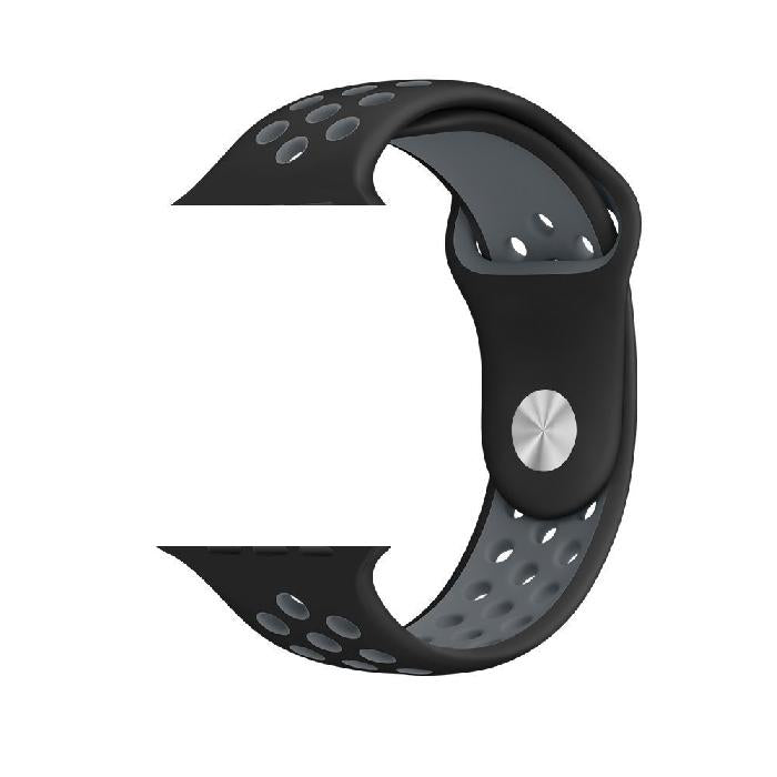 Silicone Sport Strap for Apple Watch Nike+ Black/Grey 38 mm 134/97mm