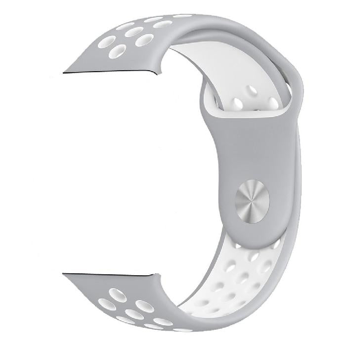 Silicone Sport Strap for Apple Watch Nike+ Grey/White 42 mm 142/97mm