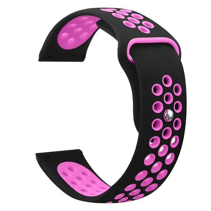 Silicone Sport Strap for Apple Watch Nike+ Black/Violet 42 mm 142/97mm