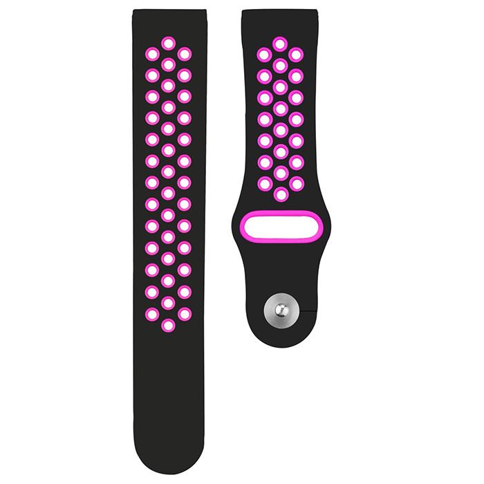 Silicone Sport Strap for Apple Watch Nike+ Black/Violet 42 mm 142/97mm