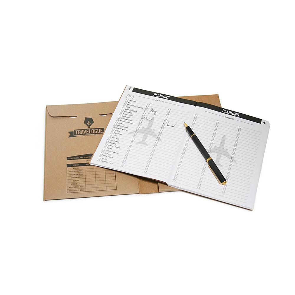 Travelogue Travel Journal - Scratch off World Map Pages - Travel Diary