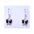 Silver Earrings 925 Rhodium - Butterfly