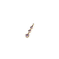 lacquered gold pendant with amethyst