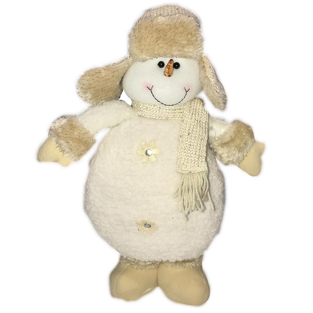 Christmas Decoration White Snowman - Indoor 44 cm