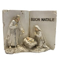 Christmas decoration Resin Nativity 'BUON NATALE' - Silver