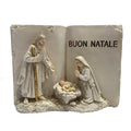 Christmas decoration Resin Nativity 'BUON NATALE' - Gold