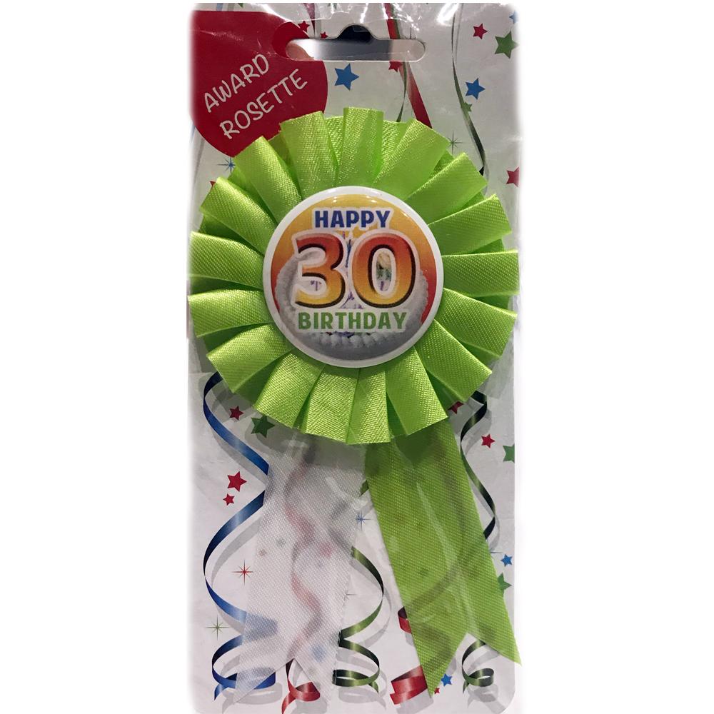 Award Rosette Happy Birthday 30 years - Gadget Gift Idea Joke