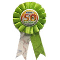 Award Rosette Happy Birthday 50 years - Gadget Gift Idea Joke