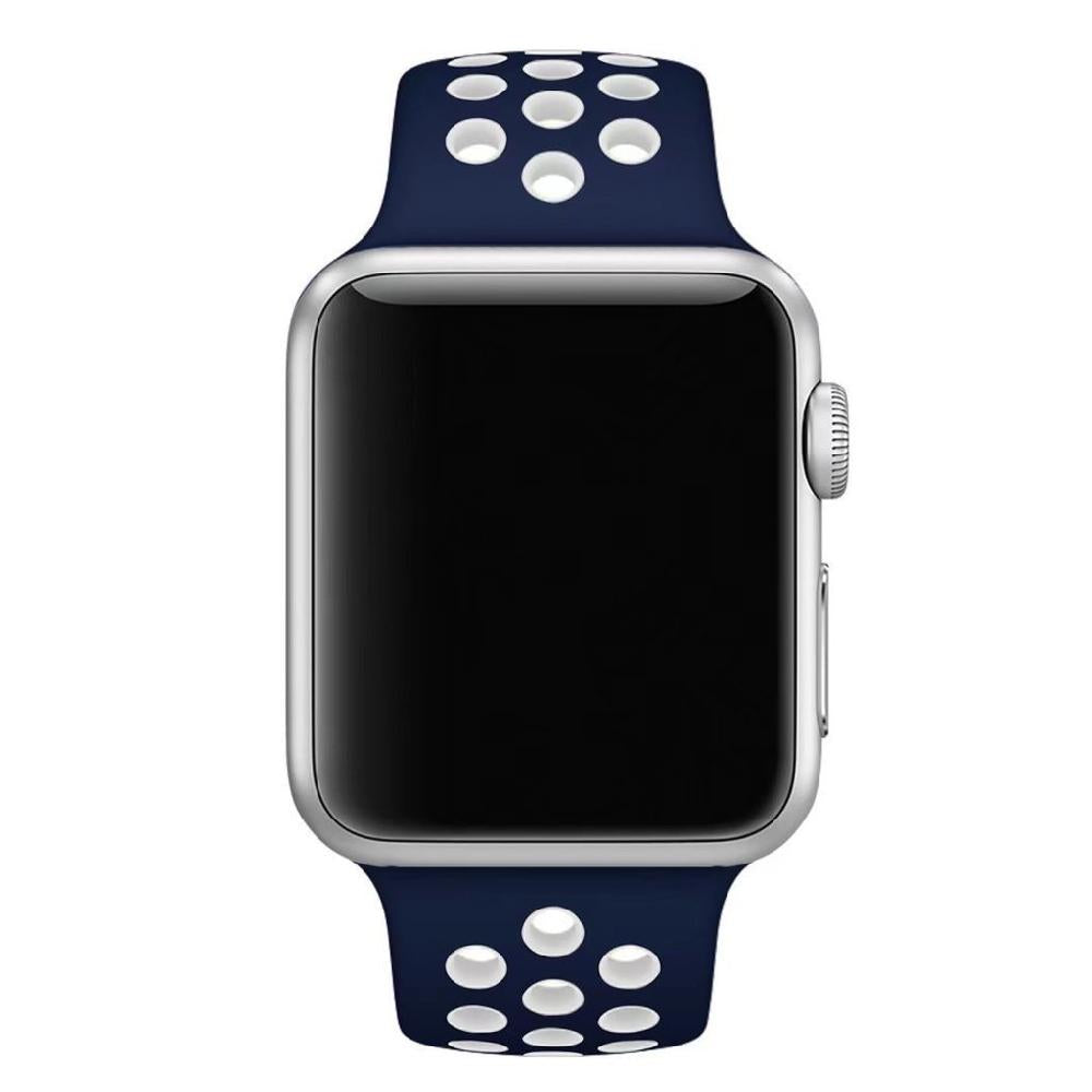 Silicone Sport Strap for Apple Watch Nike+ Blue/White 42 mm 118/92mm