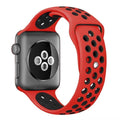 Silicone Sport Strap for Apple Watch Nike+ Red/Black 38 mm 112/97mm