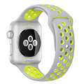 Silicone Sport Strap for Apple Watch Nike+ Grey/Yellow 38 mm 112/97mm