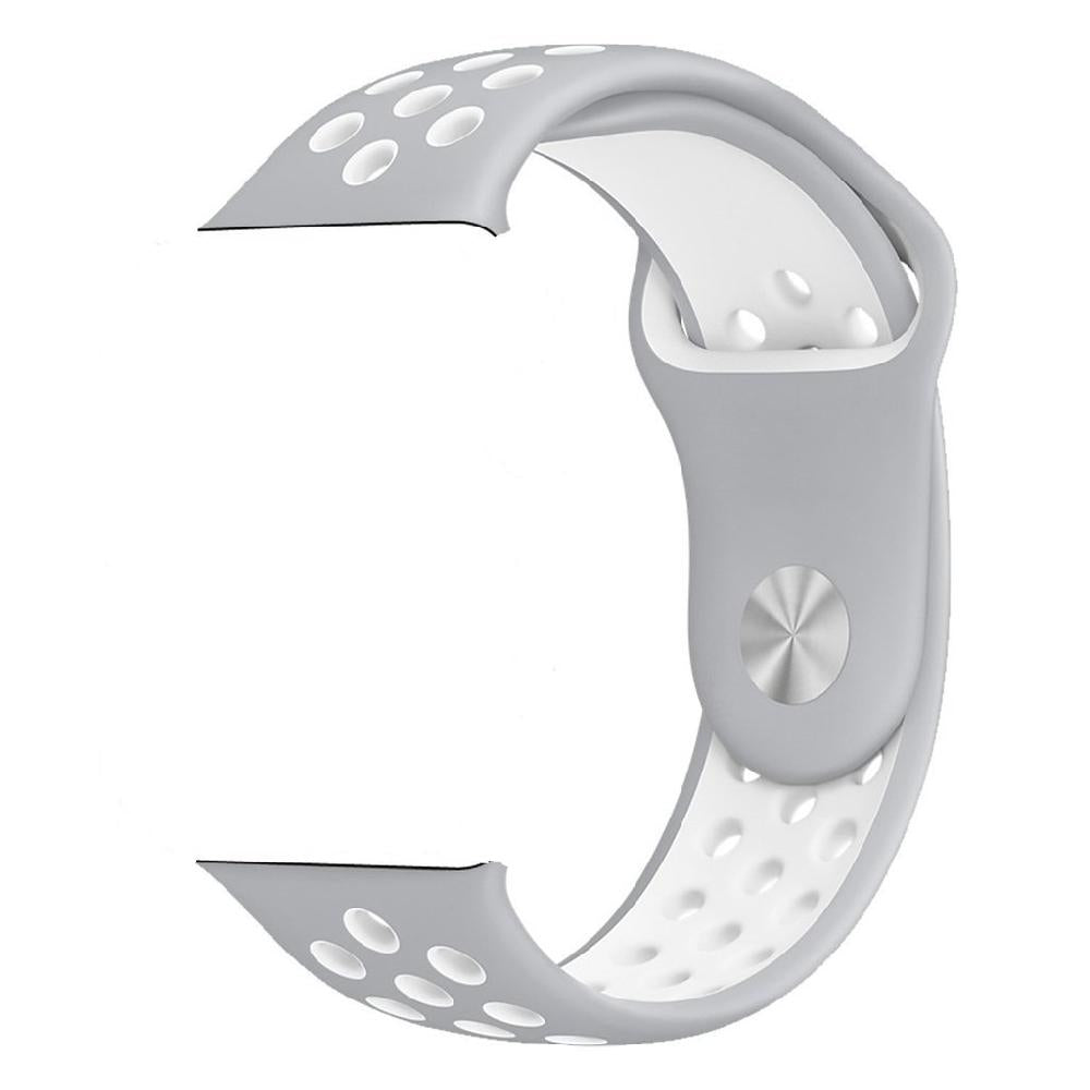 Silicone Sport Strap for Apple Watch Nike+ Grey/White 38 mm 112/97mm