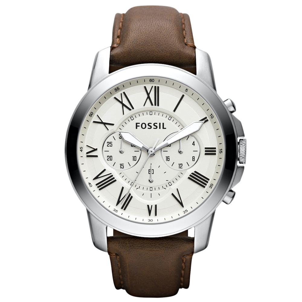 Fossil Watch FS5527IESET + Bracelet - Brown Leather Wristband