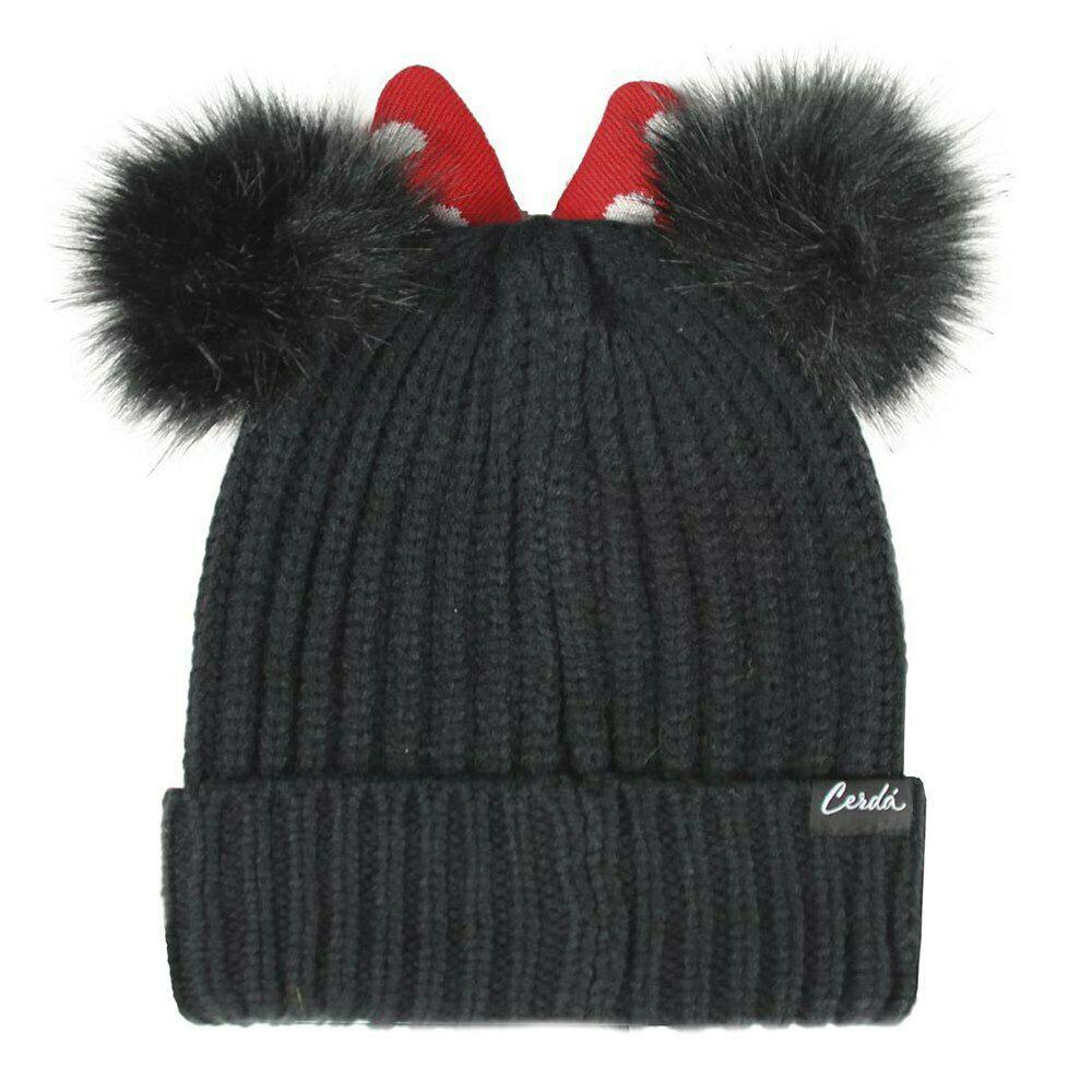 Black Pompom Hat and Minnie Bow - Official Product