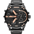 Diesel men's watch Mr Daddy 2.0 DZ7312 - Black/Rose Gold Steel