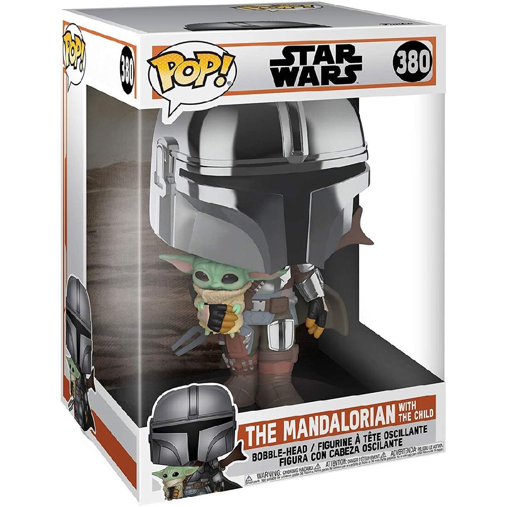 POP figure Star Wars Mandalorian with Yoda Child 25cm