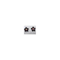 Earrings 'Flower' - Black