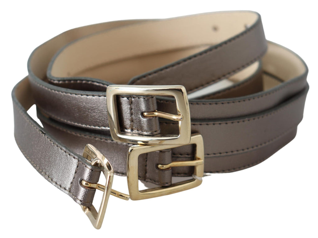 Bronze Gold Chrome Metal Buckle Belt - 90-cm-36-inches