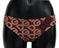 Multicolor DG Logo Print Bottom Beachwear Bikini Swimsuit - it2-s