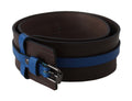 Brown Thin Blue Line Leather Buckle Belt - 105-cm-42-inches