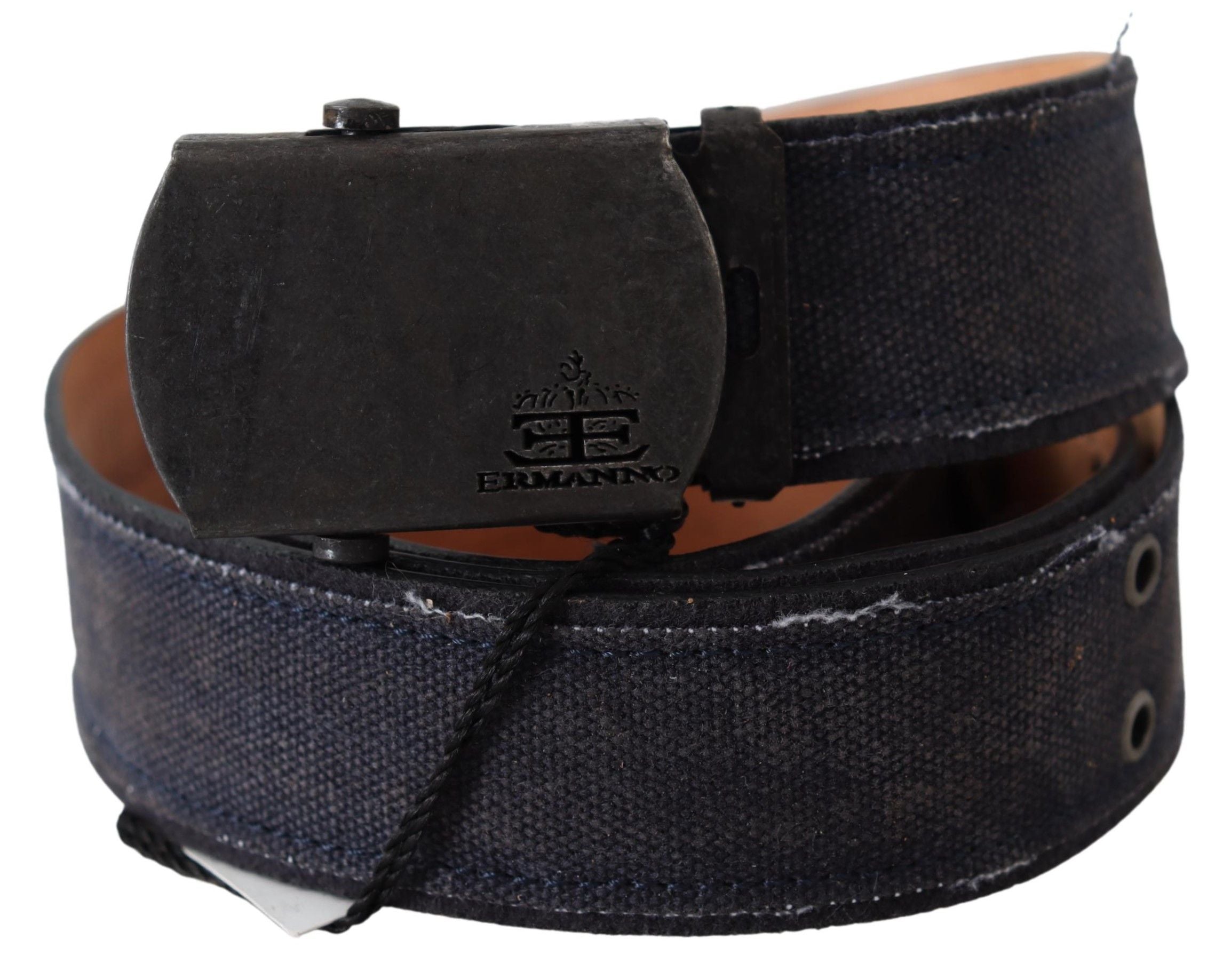 Blue Leather Ratchet Buckle Belt - 85-cm-34-inches