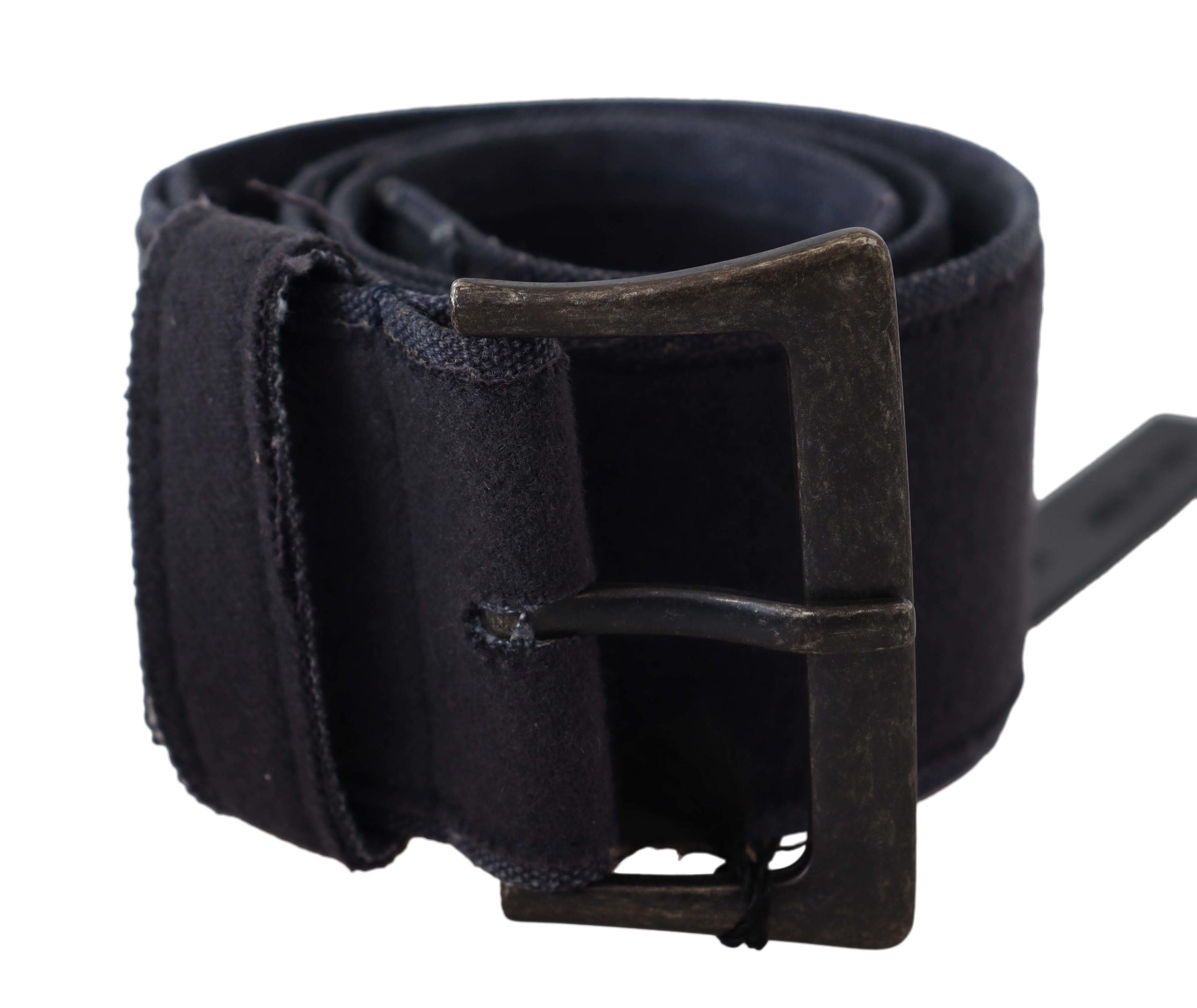 Black Leather Wide Buckle Waist Luxury Belt - 70-cm-28-inches