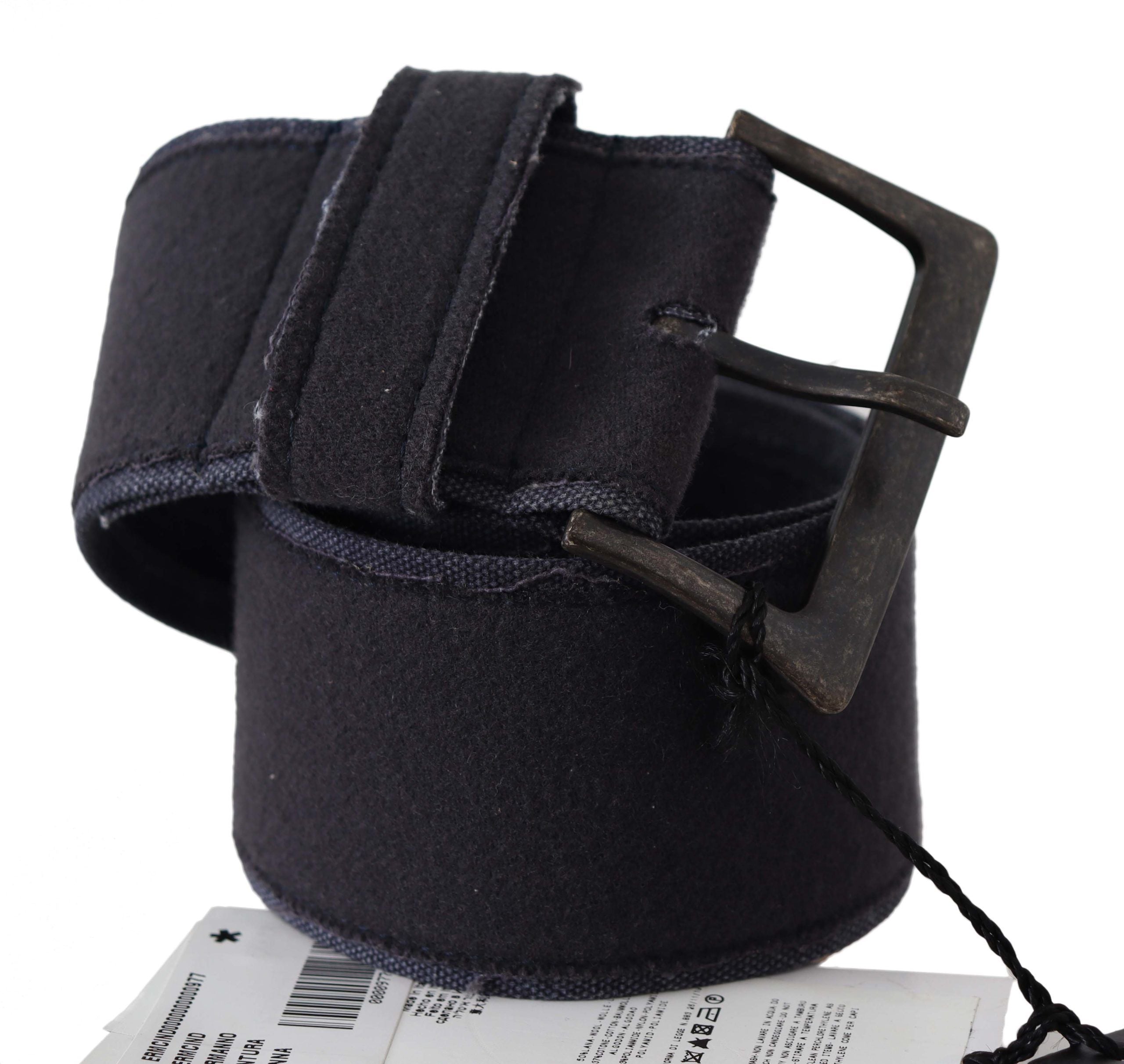 Black Leather Wide Buckle Waist Luxury Belt - 70-cm-28-inches