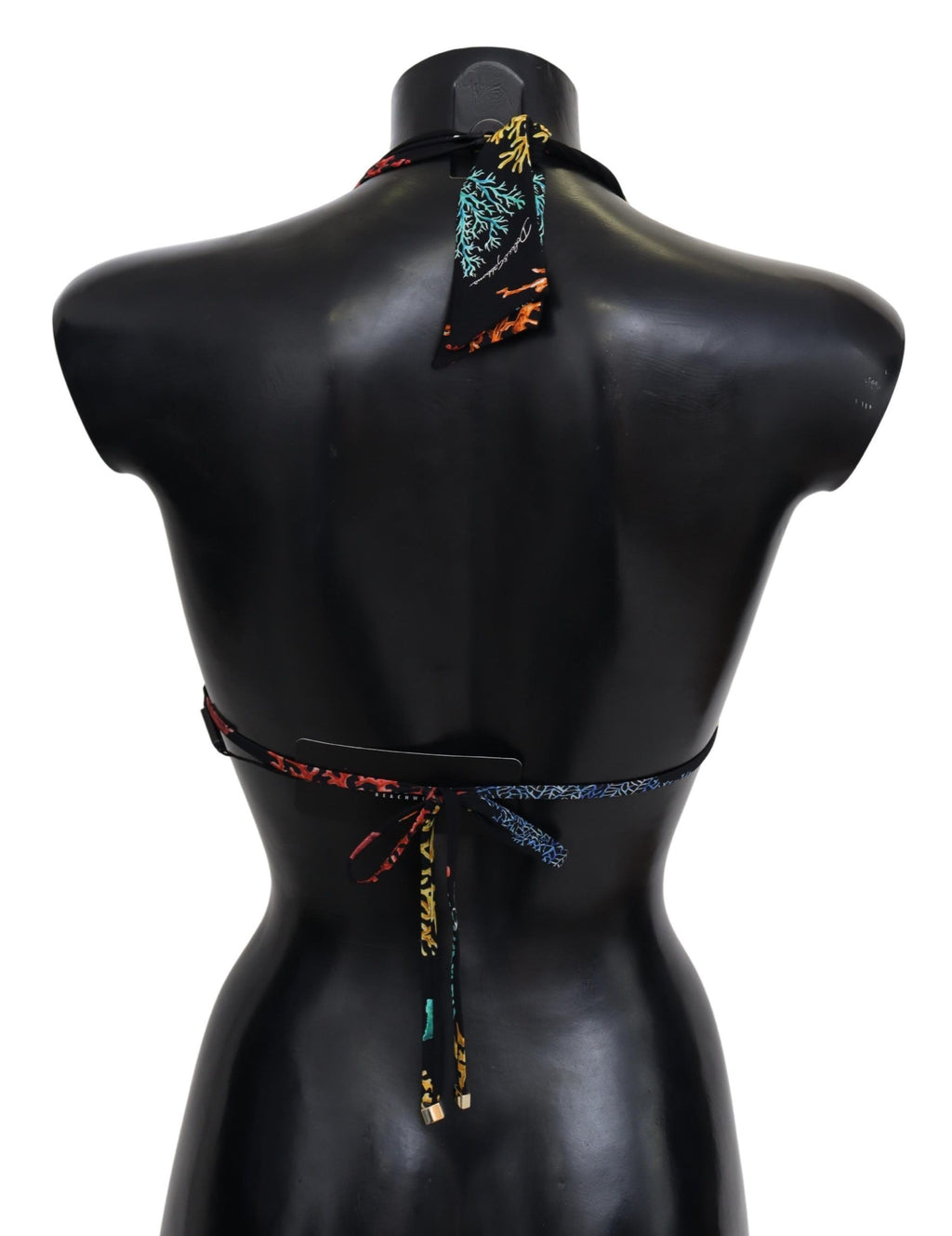 Black Corals Print Women Beachwear Bikini Tops - it1-xs