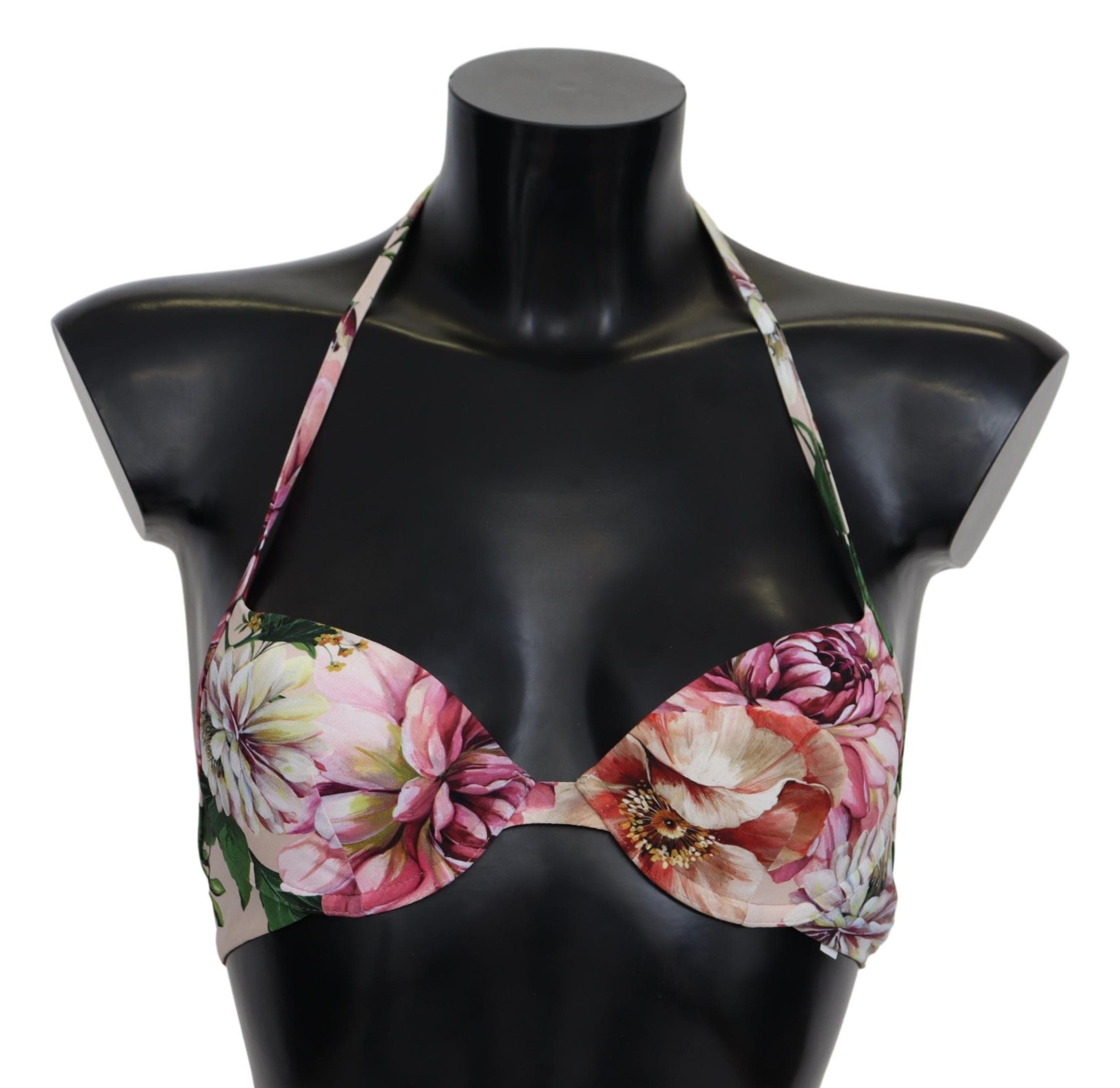 Multicolor Floral Swimsuit Beachwear Bikini Tops - it1-xs